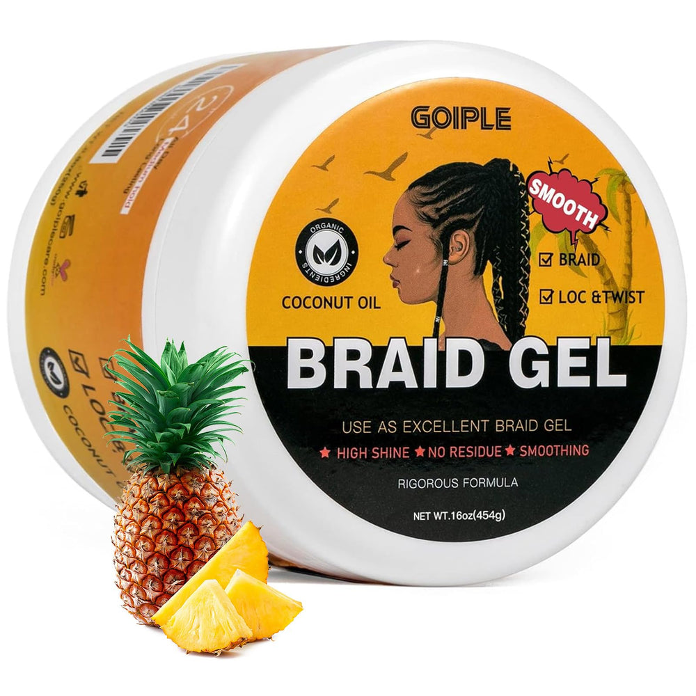 Goiple gel braidage 16oz: bouteille pratique pour un braidage durable.