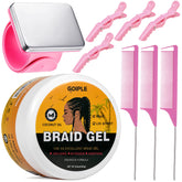 Goiple gel-coiffant-tresses-extreme: fixation durable pour des tresses nettes et lisses.