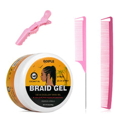 Goiple gel tresses emballage accessoires : kit pratique pour démarrer le coiffage.