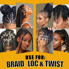 Goiple: tresses et torsades avec brillance durable.