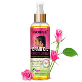 Goiple Huile Braid: flacon-versement, application précise et confort cuir chevelu.