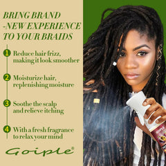 Goiple Loc Spray – cheveux hydratés et souples sur les longueurs.