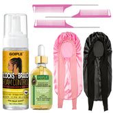 Goiple mousse pour tresses : flacon pratique et tenue durable.