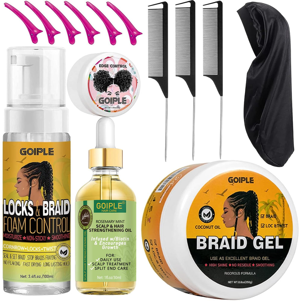 Goiple mousse tresses: tenue durable et finition lisse.