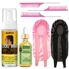 Goiple mousse pour tresses : flacon pratique et tenue durable.