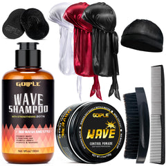 Goiple Waves Pomade vue d’ensemble pour démarrer votre routine 360 vagues.