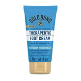 Gold Bond Crème Pieds thérapeutique—bouteille, hydratation rapide pour pieds secs et craquelés.
