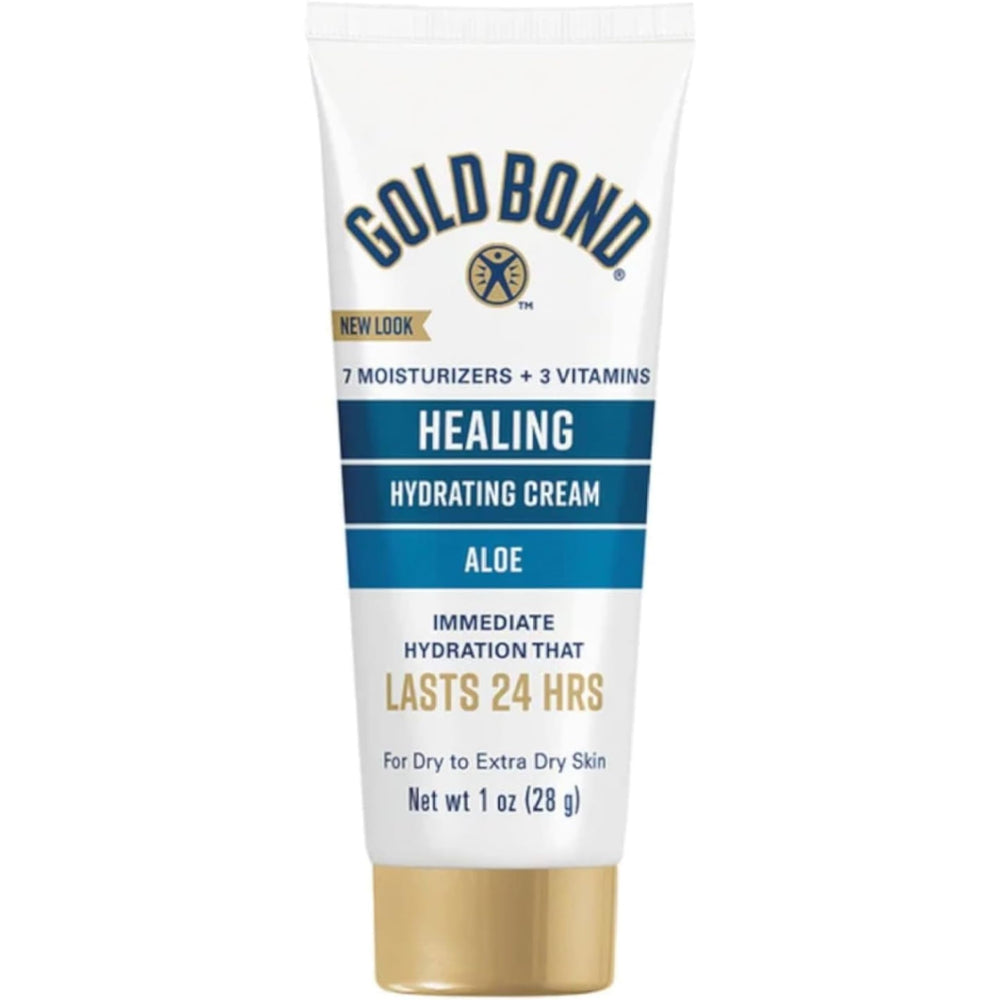 Gold Bond Ultimate Skin Therapy Crème devant l'emballage pour hydratation rapide.