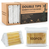 GOLD HONEY coton-tiges en bambou avec boîte en papier pour une organisation durable