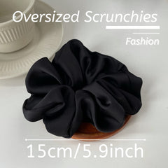 GOLD XIONG PADISHAH scrunchies satin XL brun: maintien sûr des chignons volumineux