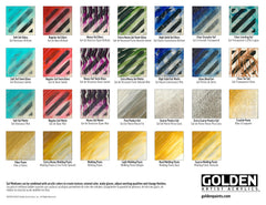 GOLDEN Gel Mat Régulier, translucidité et corps accentués pour des couches riches.