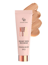 Golden Rose Radiant Tinted Moisturiser – bouteille lumineuse, hydratation légère et SPF 25