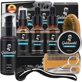 Kit barbe GoldWorld complet, cadeau pratique et facile à transporter
