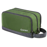 Gonex sac toilette voyage en nylon olive avec ouverture principale pour les essentiels