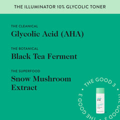 good.clean.goop extrait thé noir ferment, apporte éclat et texture raffinée.