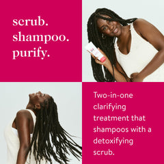 good.clean.goop Powerscrub Scalp Detox – Gommage au sel purifiant sans agresser les cheveux.