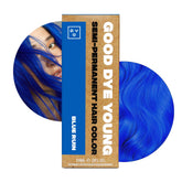 Good Dye Young bouteille couleur bleue, teinte durable et vibrante.