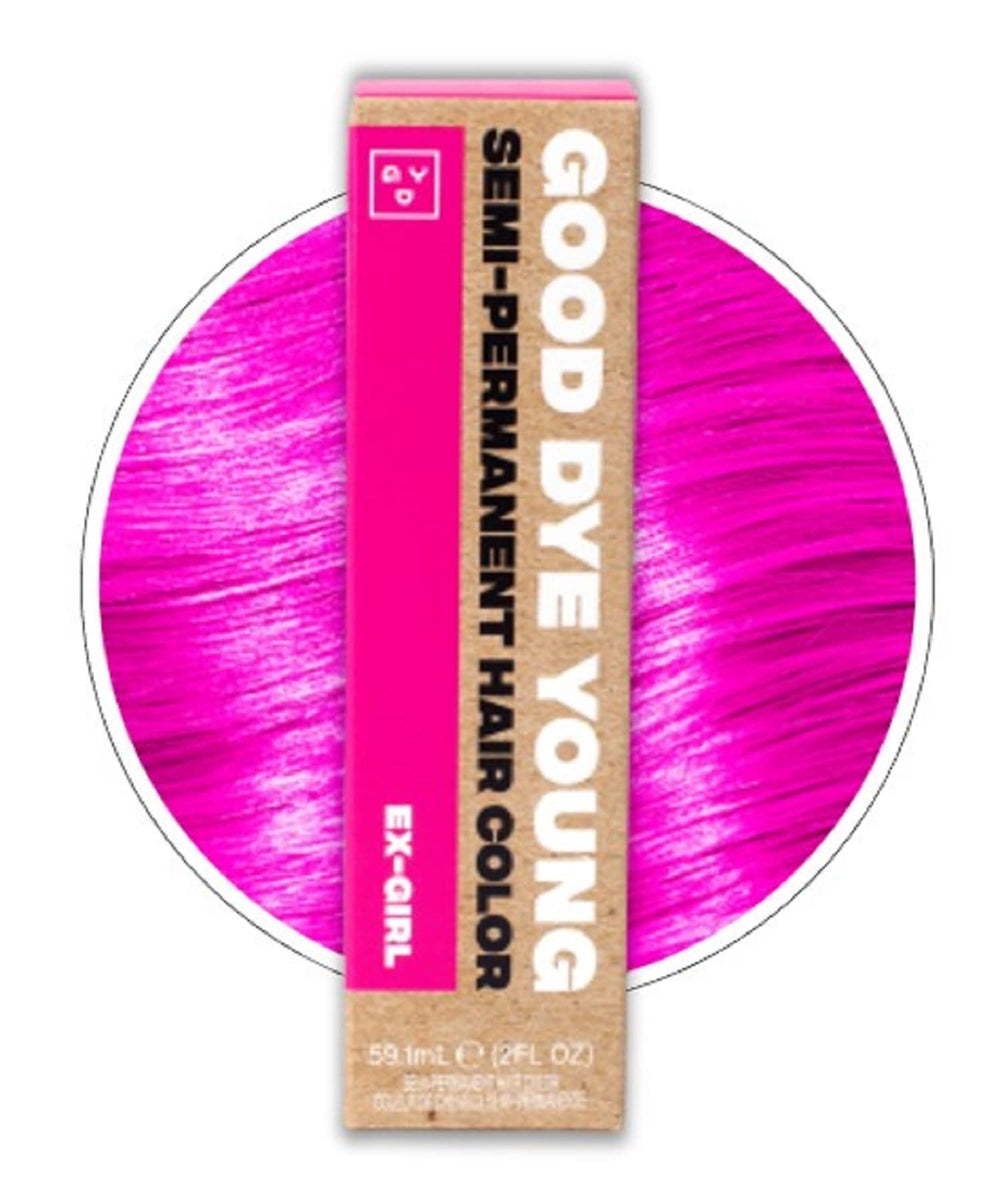 Good Dye Young bouteille teinture semi-permanente Ex-Girl Pink, couleur éclatante.