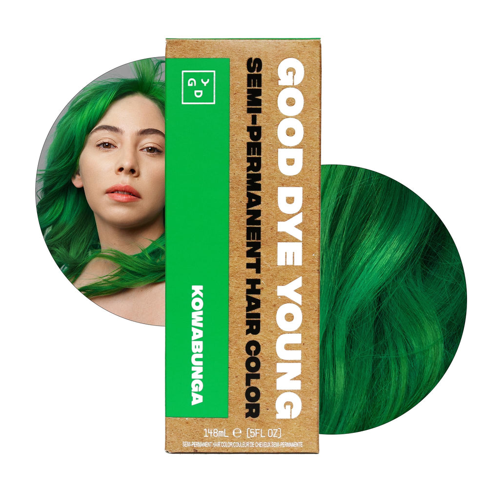 Good Dye Young Kowabunga: bouteille de coloration verte prête à l'emploi pour une couleur riche