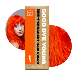Good Dye Young: bouteille de colorant orange Riot prête à l'application.
