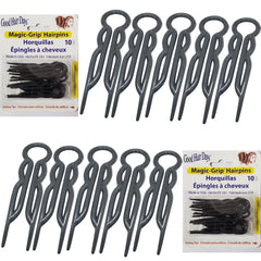 Good Hair Days épingle-cheveux en forme U magique noir, maintien fiable pour tous les types de cheveux.