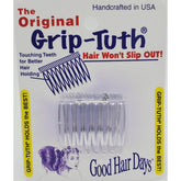 Good Hair Days Grip-Tuth Crystal ensemble de deux pinces, fini clair qui brille doucement