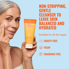 Gel Nettoyant Hydratant Good Molecules avec extrait d’ananas clarifie sans dessécher.