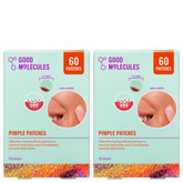 Good Molecules Pimple Patches Pack 2 — boîte affichant des patchs ultra-fin pour imperfections.