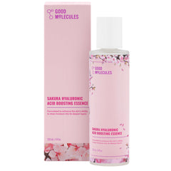 Good Molecules Sakura essence: bouteille lumineuse favorisant hydratation durable.