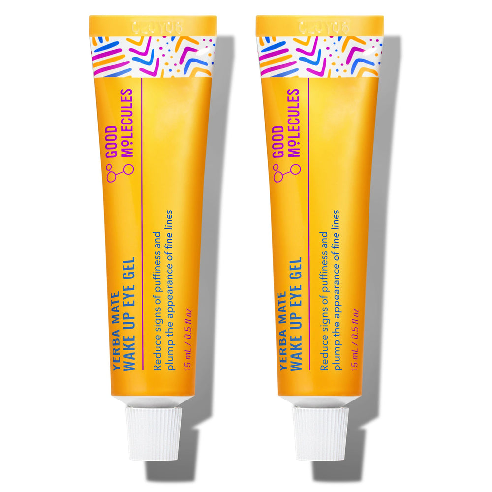 Good Molecules Yerba Mate Wake Up Eye Gel — bouteille prête pour hydrater le contour des yeux.