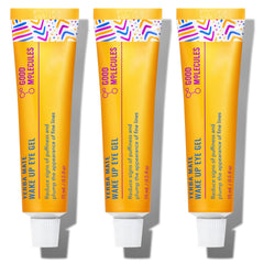 Good Molecules Yerba Mate Wake Up Eye Gel bottle close-up shows refreshing caffeine impact