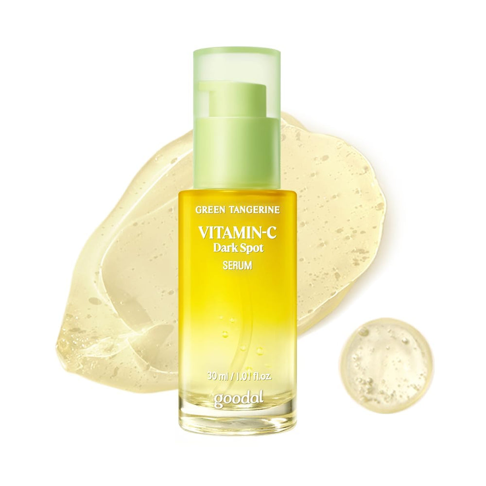 GOODAL serum citron vert bouteille, pour un éclat naturel et une peau revitalisée.