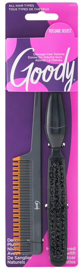 GOODY Volume Boost : brosse-coiffage-volume-racines pour un lift durable.