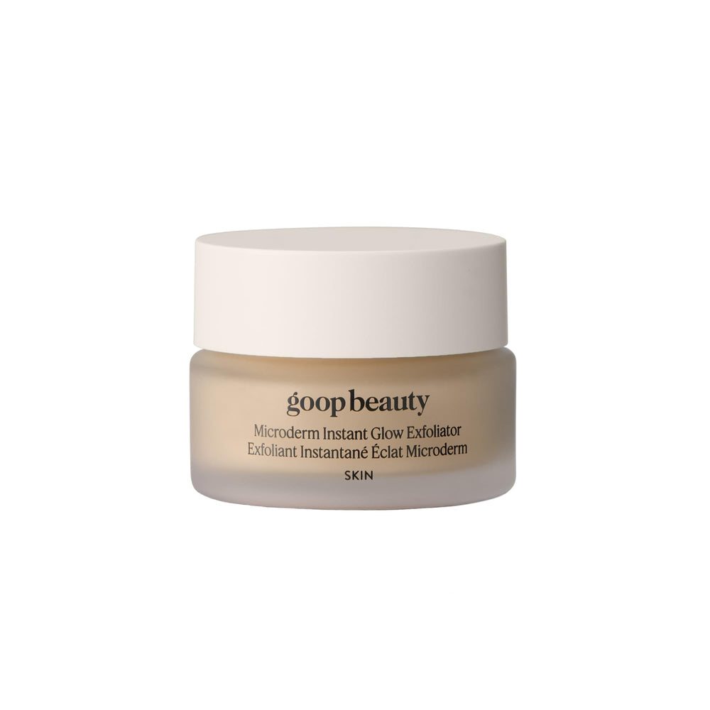 Goop Beauty Microderm Exfoliator est présente dans une boîte élégante prête à l'emploi.