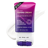 GOOSURE neck roller-application shows even cream distribution for smoother neck skin.