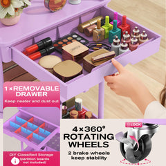 Goovilla Roll Cart roues 360° facilitent le déplacement, même chargé.
