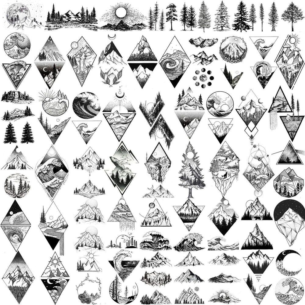 Tatouage Goromon montagne noire – rendu réaliste et durable sur la peau