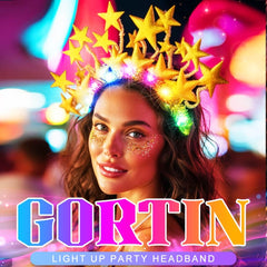 Bandeau GORTIN fête cosplay, luminosité variable pour attirer les regards.