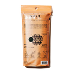 GOSHI serviette exfoliante: arrière, bords nets pour un nettoyage homogène