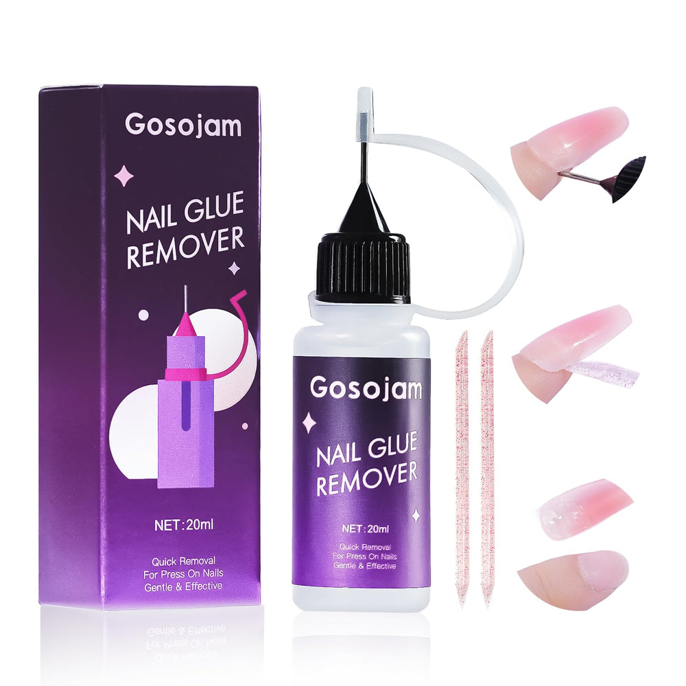 Gosojam pointe-seringue précision pour des gouttes nettes sur l’ongle.