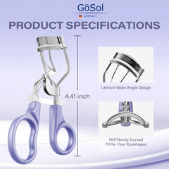GöSol recourbe-cils poignée ergonomique pour une utilisation précise.