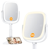 Gospire miroir-bureau rectangulaire avec lumière, reflet flatteur pour le maquillage