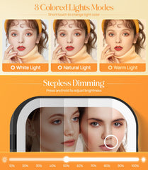 Réglage lumineux continu sans cran pour un rendu sur mesure.