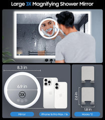 Miroir Gospire avec batterie 5000mAh pour sessions prolongées