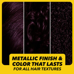 Crème colorante Got2B Metallics crée des nuances métalliques intenses.