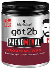 Got2b Phenomenal cire coiffante, bouteille brillante prête à être utilisée pour un style soigné.