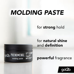 Got2b Phenomenal Pâte de coiffage – brillance légère pour une mise en forme rapide.