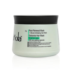 Texture crème Gotukola sur cheveux humides, sensation veloutée.