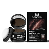 gowwim poudre-ligne-cheveux brun-foncé, camouflage rapide des racines et cheveux gris