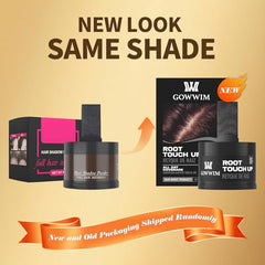 gowwim poudre ligne cheveux brun moyen - couverture rapide des racines gris.